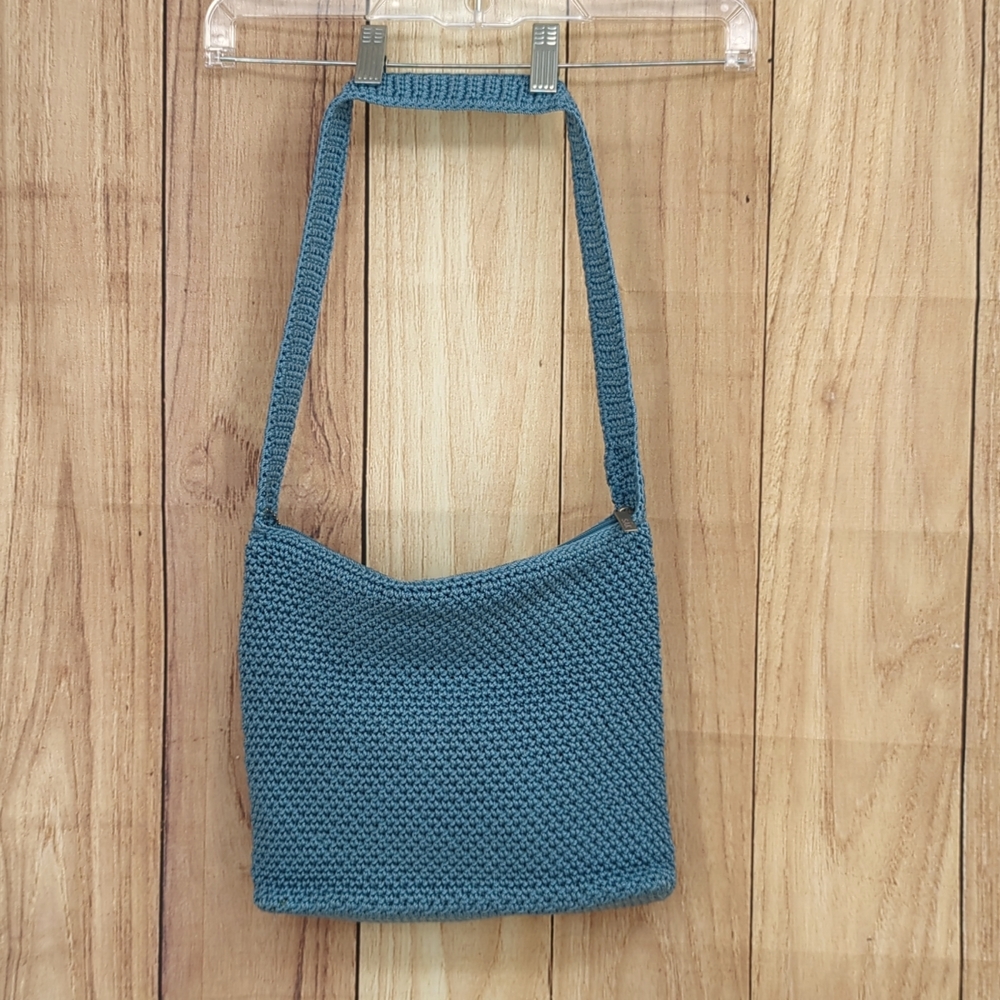 The Sak Blue Crochet Shoulder Bag